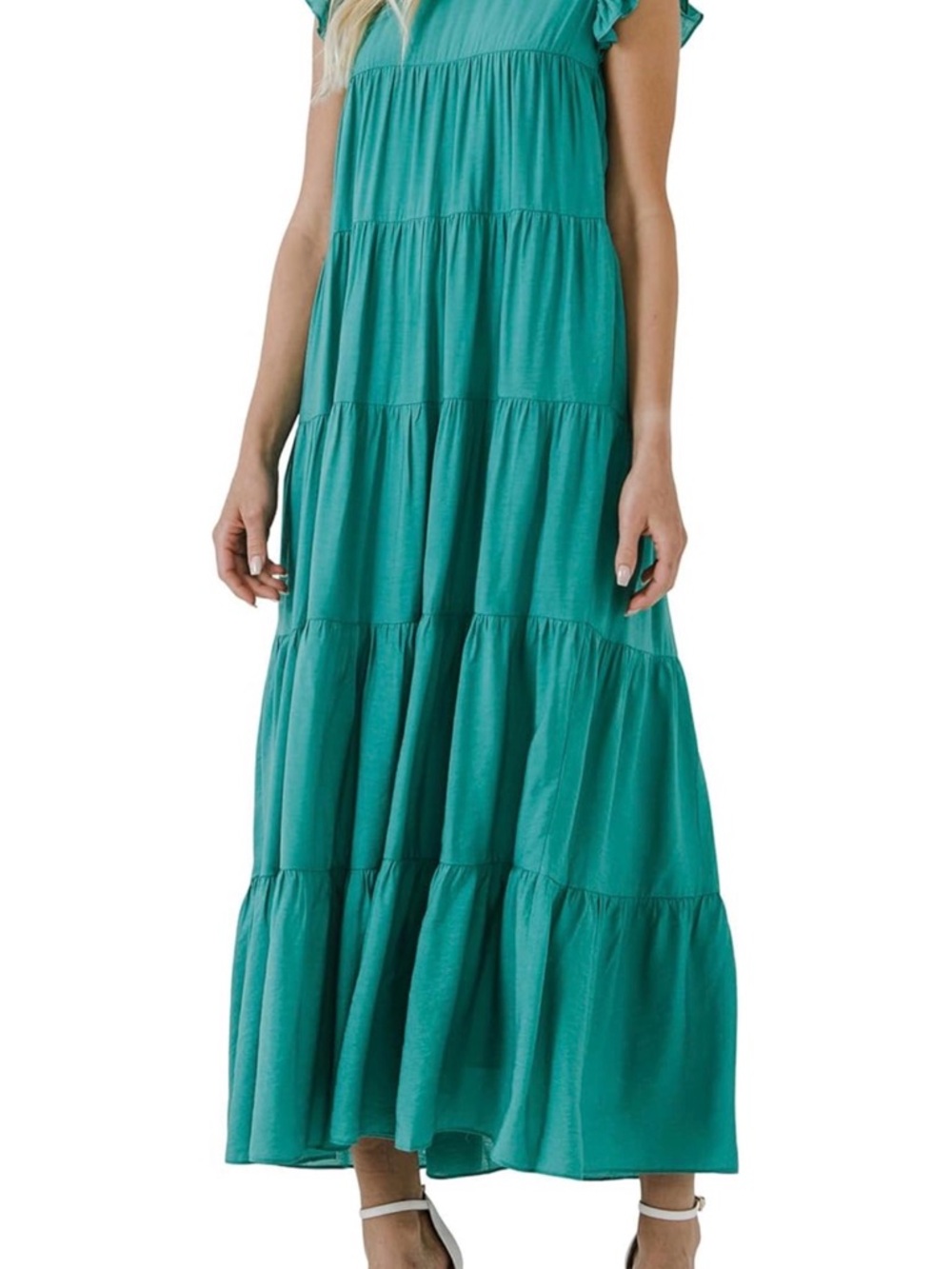 English Factory Tiered Maxi Dress - Size M